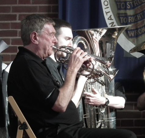 members of Jackfield Brass Band