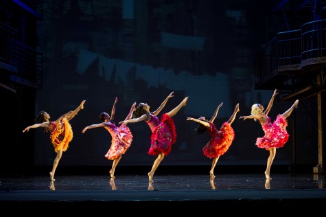 Picture of Anita dancing with the Shark girls