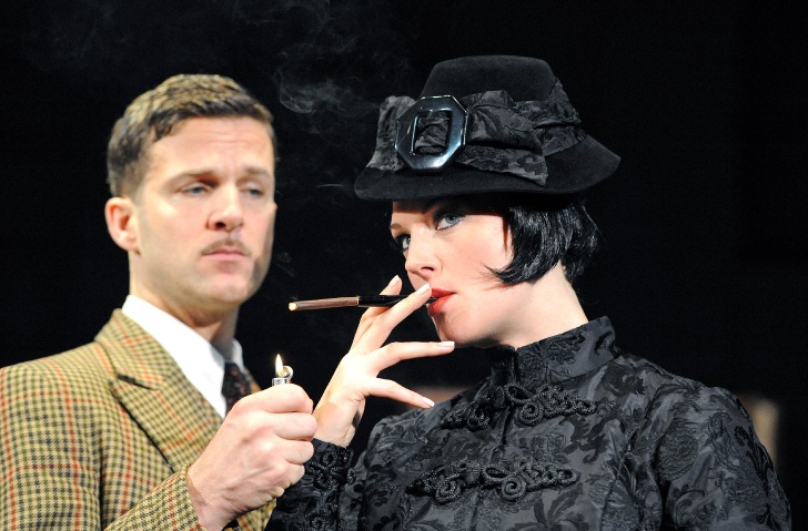 Dugald Bruce-Lockhart as Hannay and Katherine Kingsley as Annabella Photo by Tristram Kenton