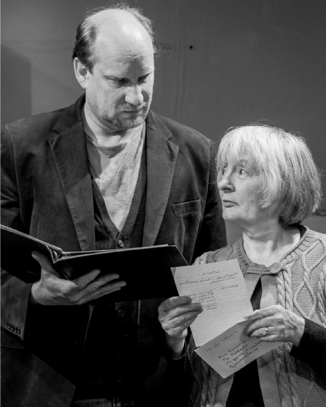 The Inspector and Miss MArple in rehearsal